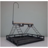 Brand New Bird Parrot Playpen Gym Toy Feeder Stand with 2 Cups